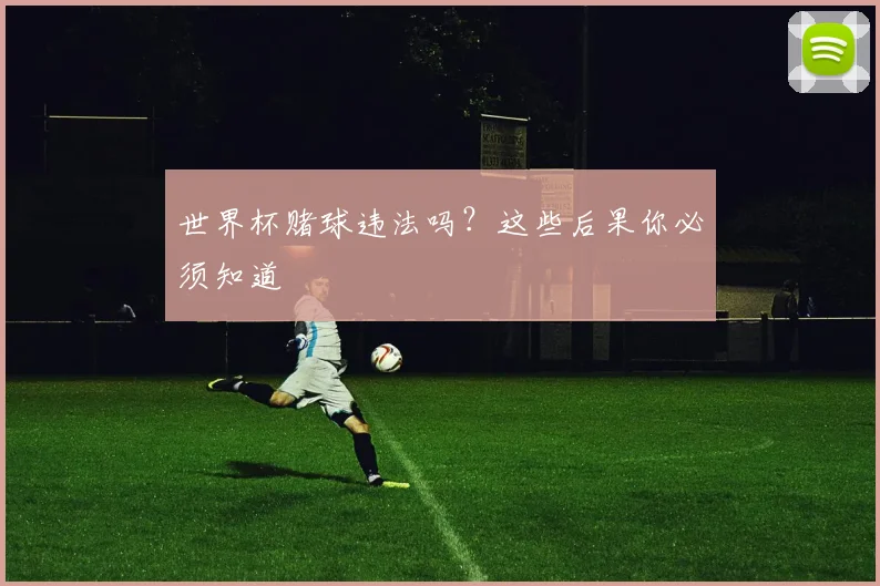 世界杯赌球违法吗?这些后果你必须知道