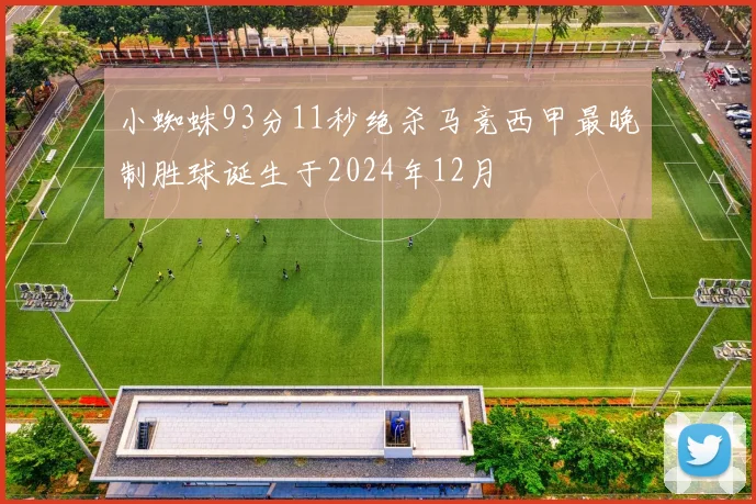 小蜘蛛93分11秒绝杀马竞西甲最晚制胜球诞生于2024年12月